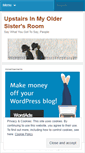 Mobile Screenshot of myoldersistersroom.wordpress.com
