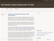 Tablet Screenshot of jimihendrixvoodoostratocasterforsale.wordpress.com