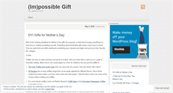 Desktop Screenshot of impossiblegift.wordpress.com