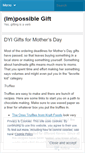 Mobile Screenshot of impossiblegift.wordpress.com