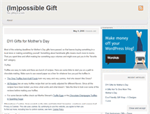 Tablet Screenshot of impossiblegift.wordpress.com