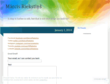 Tablet Screenshot of marcisriekstins.wordpress.com