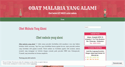 Desktop Screenshot of obatmalariayangalami.wordpress.com