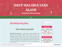 Tablet Screenshot of obatmalariayangalami.wordpress.com