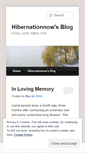 Mobile Screenshot of hibernationnow.wordpress.com