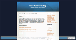 Desktop Screenshot of hildolfur.wordpress.com