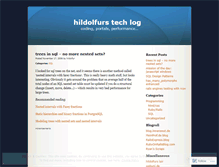 Tablet Screenshot of hildolfur.wordpress.com