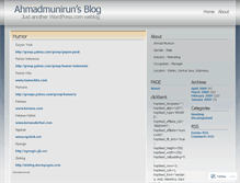 Tablet Screenshot of ahmadmunirun.wordpress.com