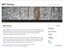 Tablet Screenshot of emttraining947.wordpress.com