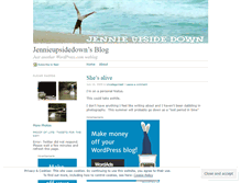Tablet Screenshot of jennieupsidedown.wordpress.com