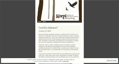 Desktop Screenshot of korpiconsulting.wordpress.com
