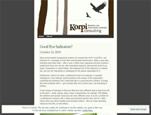 Tablet Screenshot of korpiconsulting.wordpress.com