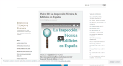 Desktop Screenshot of inspecciontecnicaedificios.wordpress.com