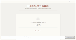Desktop Screenshot of housesignswales.wordpress.com