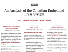 Tablet Screenshot of canadianembeddedpress.wordpress.com