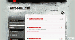 Desktop Screenshot of 04wepofall2011.wordpress.com