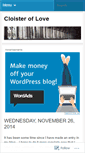 Mobile Screenshot of cloisteroflove.wordpress.com