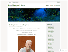 Tablet Screenshot of danmaryon.wordpress.com