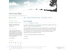 Tablet Screenshot of girlgonemad.wordpress.com