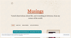 Desktop Screenshot of musingsnyc.wordpress.com