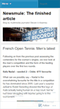 Mobile Screenshot of newsmule.wordpress.com