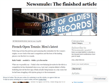 Tablet Screenshot of newsmule.wordpress.com