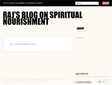 Tablet Screenshot of justaskraj.wordpress.com