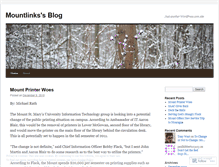 Tablet Screenshot of mountlinks.wordpress.com