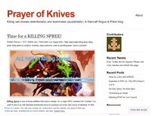 Tablet Screenshot of prayerofknives.wordpress.com