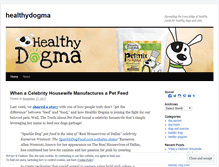 Tablet Screenshot of healthydogma.wordpress.com