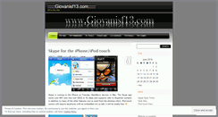 Desktop Screenshot of giovanisf13.wordpress.com