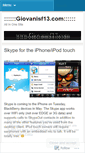 Mobile Screenshot of giovanisf13.wordpress.com