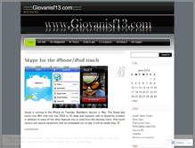 Tablet Screenshot of giovanisf13.wordpress.com