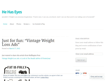 Tablet Screenshot of hehaseyes.wordpress.com