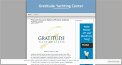 Desktop Screenshot of gratitudeyachtingcenter.wordpress.com