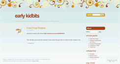 Desktop Screenshot of earlykidbits.wordpress.com