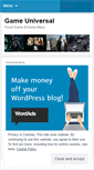 Mobile Screenshot of gameuniversal.wordpress.com