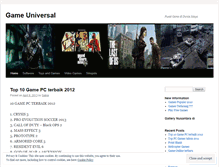 Tablet Screenshot of gameuniversal.wordpress.com