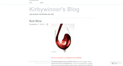 Desktop Screenshot of kirbywinner.wordpress.com