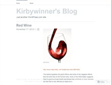 Tablet Screenshot of kirbywinner.wordpress.com