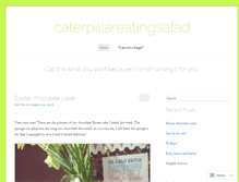 Tablet Screenshot of caterpillareatingsalad.wordpress.com