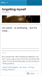 Mobile Screenshot of forgettingmyself.wordpress.com