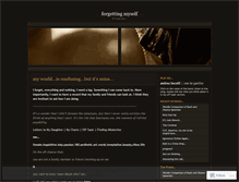 Tablet Screenshot of forgettingmyself.wordpress.com