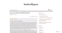 Desktop Screenshot of butterflypen.wordpress.com
