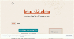 Desktop Screenshot of hennskitchen.wordpress.com