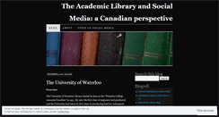 Desktop Screenshot of librariestwopointzero.wordpress.com