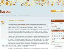 Tablet Screenshot of liveoutsolutions.wordpress.com