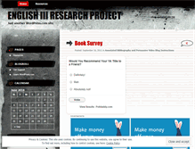 Tablet Screenshot of englishiiiproject.wordpress.com