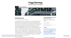 Desktop Screenshot of foggymornings.wordpress.com