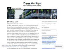 Tablet Screenshot of foggymornings.wordpress.com